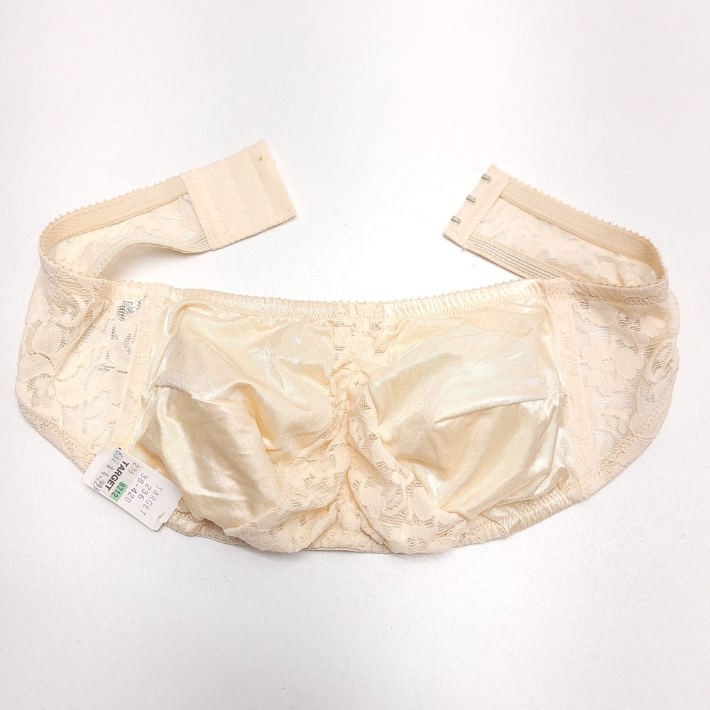 Vintage‎ Target Strapless Lace Bra Beige Style 517 Fits 38-42 D ILGWU Union Made
